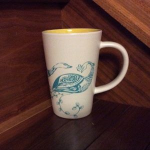 Teal & Cream Peacocks Teacup by David’Tea